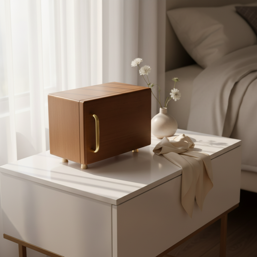 Casetă de bijuterii premium din lemn EMPORIA™ Royal cu organizator cu sertare